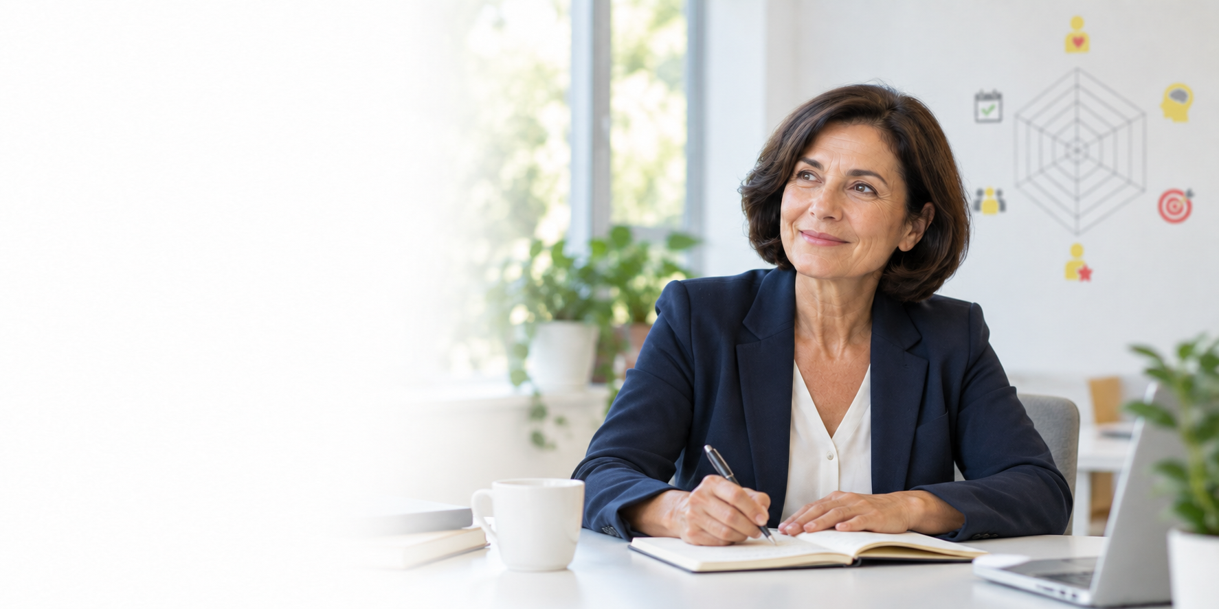 Een medewerker neemt tijd voor persoonlijke reflectie